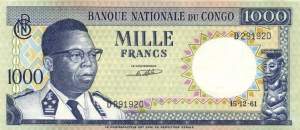 1000 Francs 15.12.1961